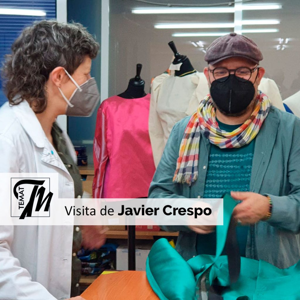Visita del profesional de la moda Javier Crespo
